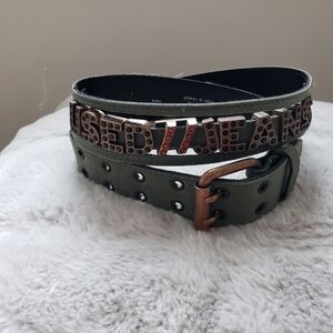 Used Jeans Belt made in France